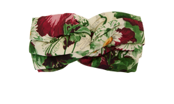 Gucci Floral Headband, Silk, Red/Multi, Sz M, MII, 3*